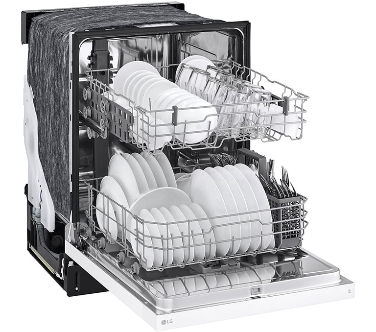 Ce lave-vaisselle spacieux facilite le nettoyage