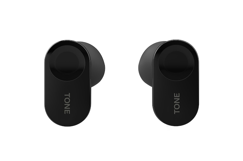 LG Écouteurs stéréophoniques sans fil BluetoothMD HBS-FL7 TONE Free de LG avec boîtier de recharge UVnano et Meridian Audio, HBS-FL7