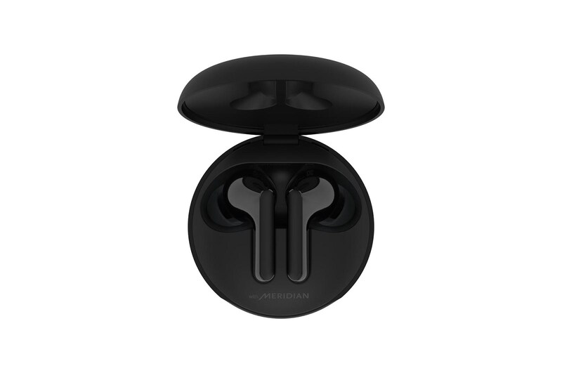 LG Véritables écouteurs sans fil TONE Free HBS-FN4 de LG avec technologie Meridian Audio et boîtier de recharge Uvnano, HBS-FN4