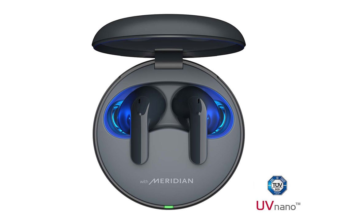 LG Écouteurs Bluetooth véritablement sans fil TONE Free<sup>MD</sup> T60 de LG, et boîtier de recharge UVnano+, TONE-T60
