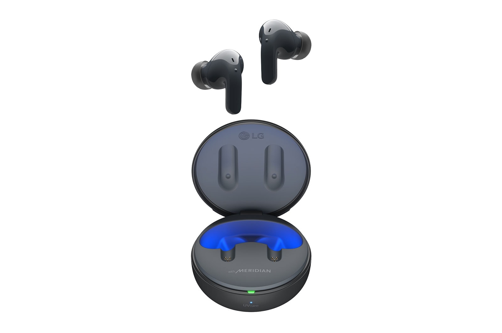 LG Écouteurs Bluetooth véritablement sans fil TONE Free<sup>MD</sup> T60 de LG, et boîtier de recharge UVnano+, TONE-T60