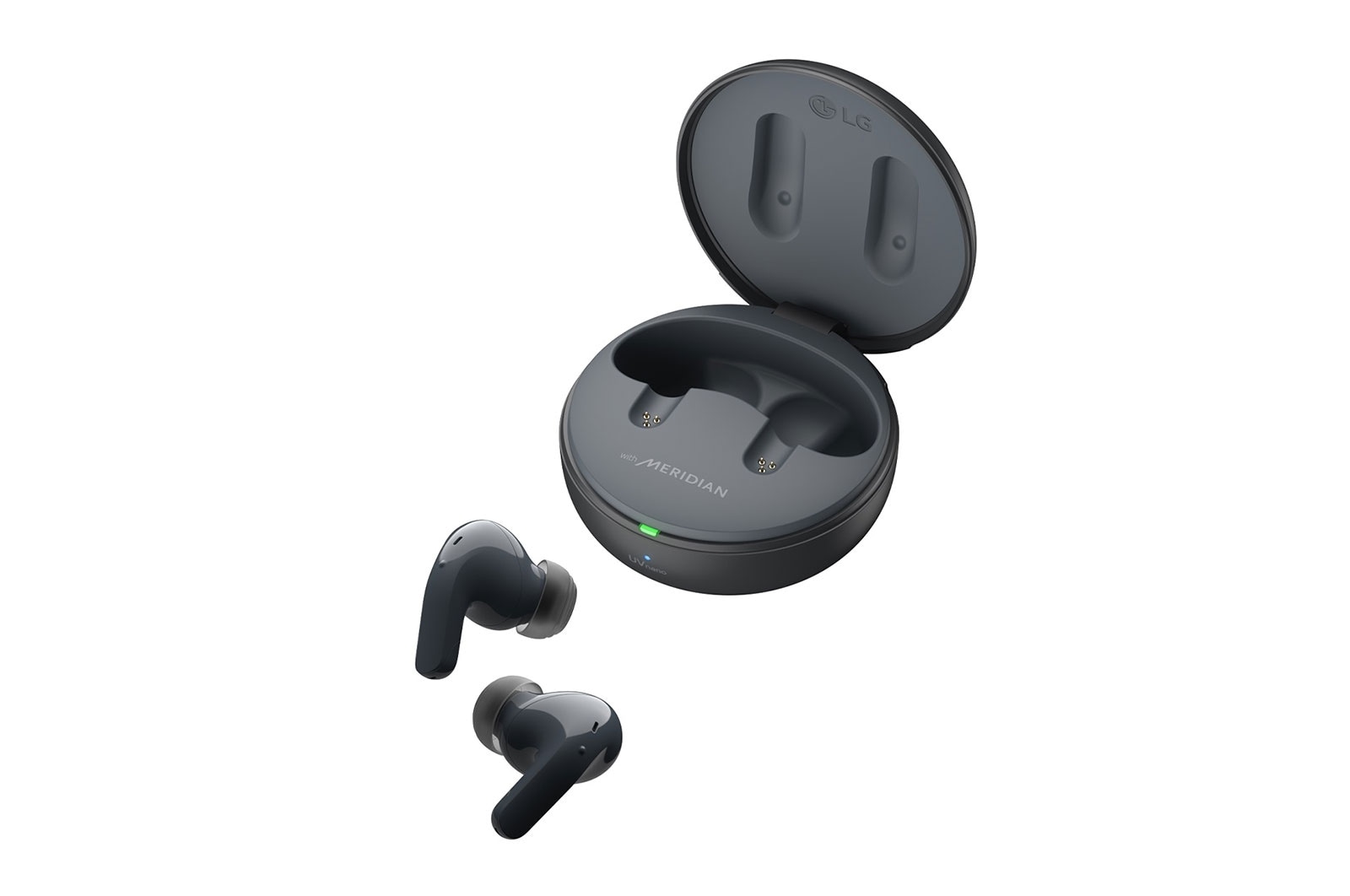 LG Écouteurs Bluetooth véritablement sans fil TONE Free<sup>MD</sup> T60 de LG, et boîtier de recharge UVnano+, TONE-T60