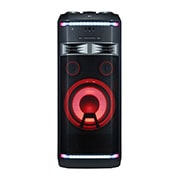 Vue avant de Système de divertissement à domicile XBOOM de 1 800 W de LG avec karaoké et effets OK99