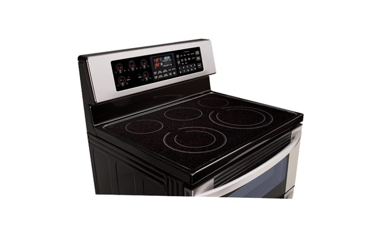 LG 6.7 pi3 | Cuisinière électrique amovible à four double avec technologie InfraGrill, LDE3017ST