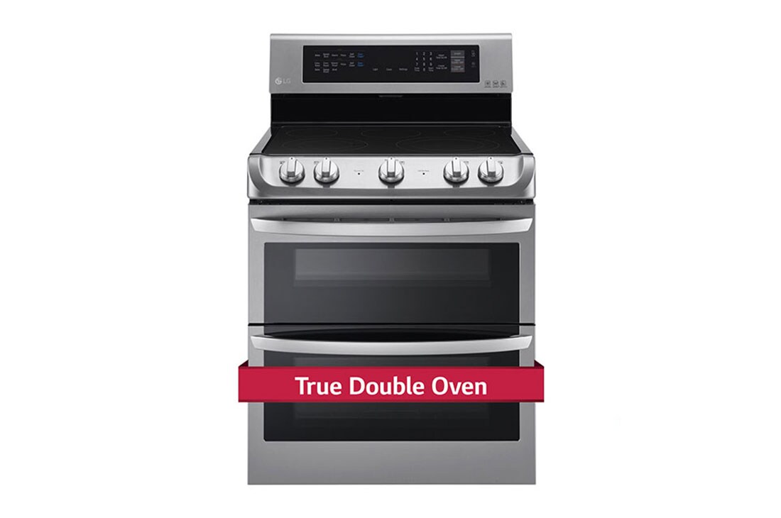 LG Cuisinière électrique à four double de 7,3 pi 3 dotée du système ProBake Convection<sup>MC</sup>, de la technologie EasyClean<sup>MD</sup> Express et du système de gril infrarouge, LDE5415ST