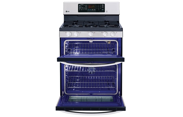 LG Cuisiniere a gas a four double de 6,1 PI 3 , LDG3036ST