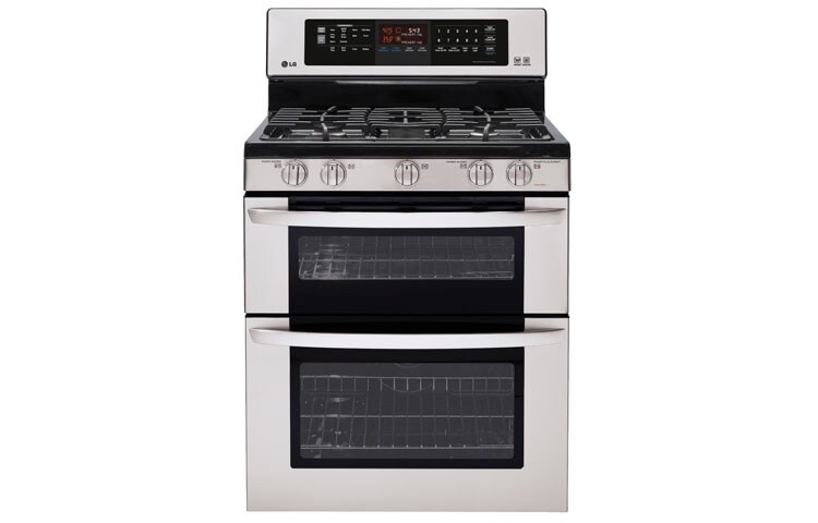 LG Cuisinière à gaz à four double de 6,1 pi 3 avec Infrared Grill, LDG3037ST