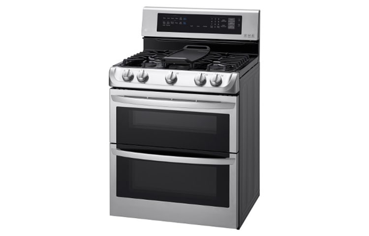 LG Cuisinière au gaz à four double de 6,9 pi 3 dotée du système ProBake Convection MC , de la technologie EasyClean MD Express et d’une grille coulissante, LDG5315ST