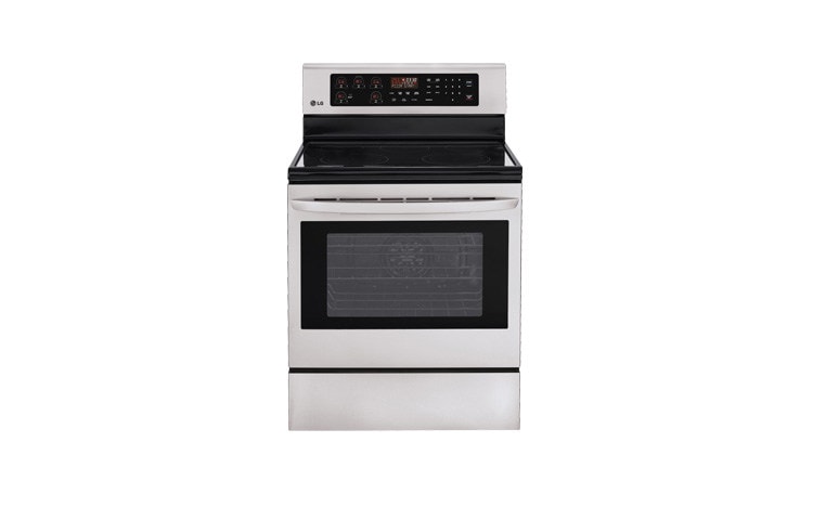 Vue avant de Cuisinière électrique de 6,3 pi3 avec convection par ventilateur LRE6323ST