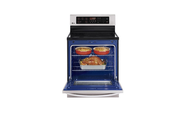 LG Cuisinière électrique de 6,3 pi3 avec convection par ventilateur, LRE6323ST