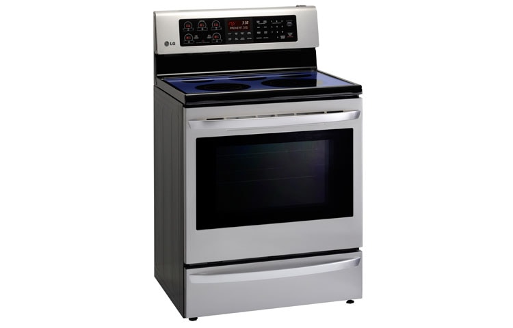 LG Cuisinière électrique de 6,3 pi 3 avec Infrared Grill et convection véritable, LRE6327ST