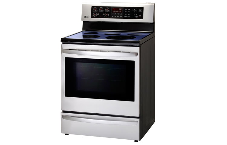 LG Cuisinière électrique de 6,3 pi 3 avec Infrared Grill et convection véritable, LRE6327ST