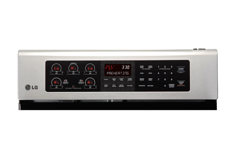 LG Cuisinière électrique de 6,3 pi 3 avec Infrared Grill et convection véritable, LRE6327ST