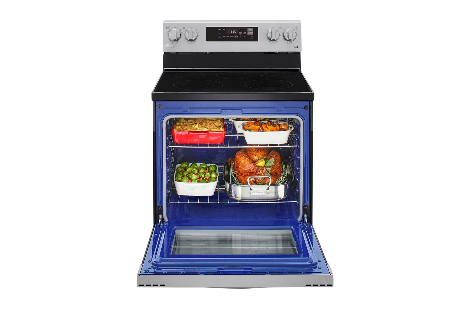 LG Cuisinière électrique intelligente de 6,3 pi3 avec Wi-Fi et fonctionnalité EasyClean<sup>MD</sup>, LREL6321S