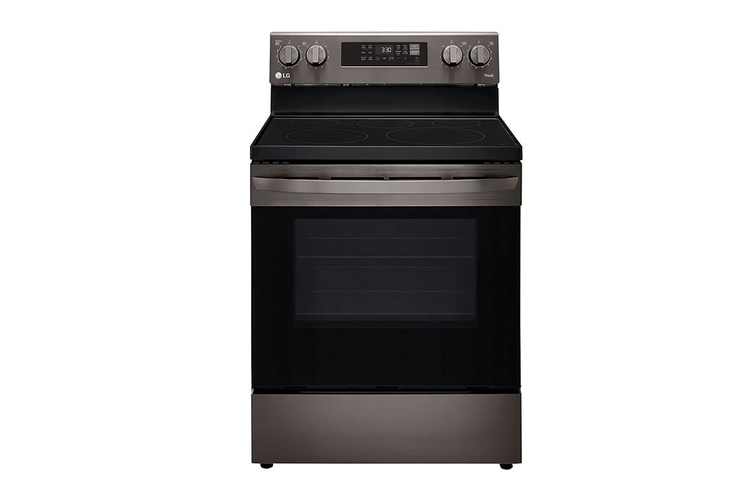 LG Cuisinière électrique intelligente de 6,3 pi3 avec Wi-Fi, convection par ventilateur, technologie AirFry et fonctionnalité EasyClean<sup>MD</sup>, LREL6323D