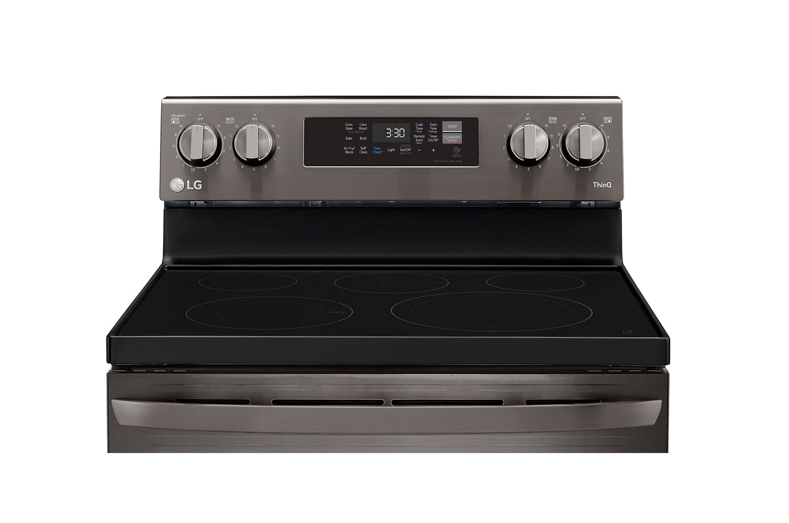 LG Cuisinière électrique intelligente de 6,3 pi3 avec Wi-Fi, convection par ventilateur, technologie AirFry et fonctionnalité EasyClean<sup>MD</sup>, LREL6323D