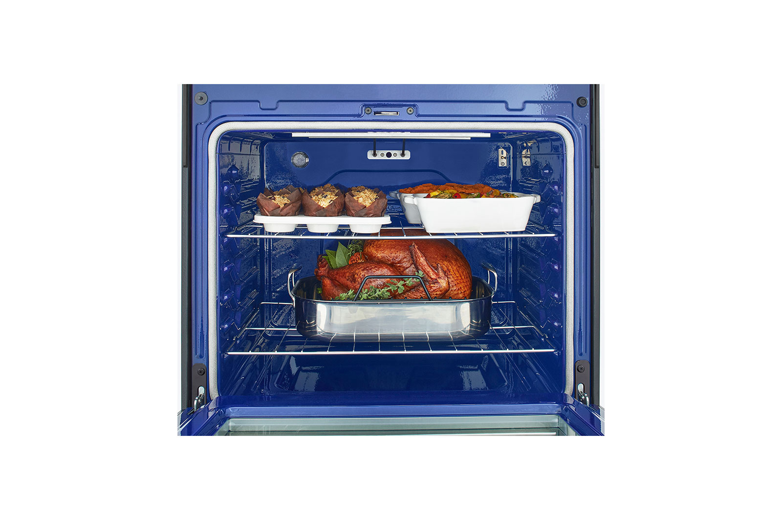 LG Cuisinière électrique intelligente de 6,3 pi3 avec Wi-Fi, convection par ventilateur, technologie AirFry et fonctionnalité EasyClean<sup>MD</sup>, LREL6323S
