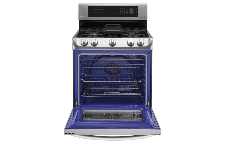 LG Cuisinière au gaz de 6,3 pi 3 dotée du système ProBakeConvection<sup>MC</sup> et de la technologie EasyClean<sup>MD</sup> Express , LRG5115ST