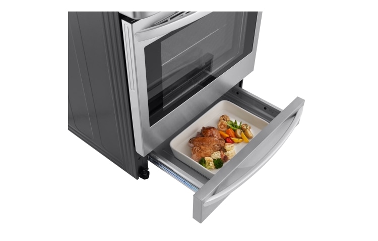LG Cuisinière au gaz de 6,3 pi 3 dotée du système ProBakeConvection<sup>MC</sup> et de la technologie EasyClean<sup>MD</sup> Express , LRG5115ST