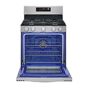 LG Cuisinière au gaz intelligente de 5,8 pi3 avec Wi-Fi, convection par ventilateur, technologie AirFry et fonctionnalité EasyClean<sup>MD</sup>, LRGL5823S