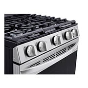 LG Cuisinière au gaz intelligente de 5,8 pi3 avec Wi-Fi, convection par ventilateur, technologie AirFry et fonctionnalité EasyClean<sup>MD</sup>, LRGL5823S