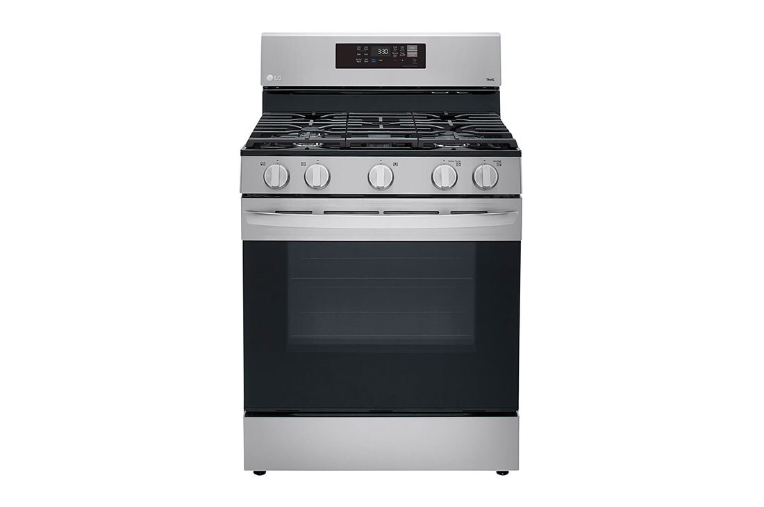 LG Cuisinière au gaz intelligente de 5,8 pi3 avec Wi-Fi, convection par ventilateur, technologie AirFry et fonctionnalité EasyClean<sup>MD</sup>, LRGL5823S
