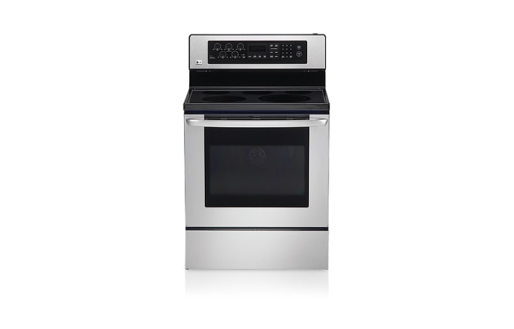 Vue avant de 5.6 pi3 | Cuisinière électrique amovible avec dispositif à convection LSB5682SS