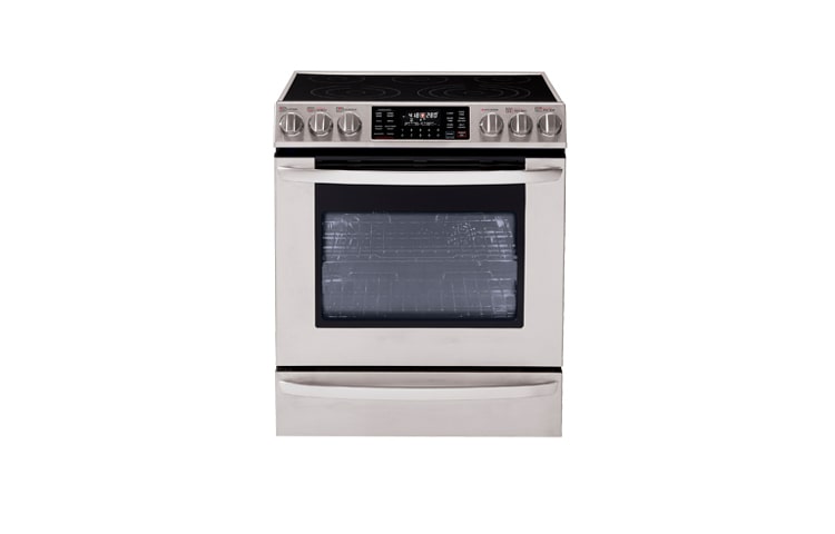 Vue avant de 5.4 pi 3 | Cuisinière encastrable d&#39;extra grande capacité avec système de convection double véritable LSE3092ST