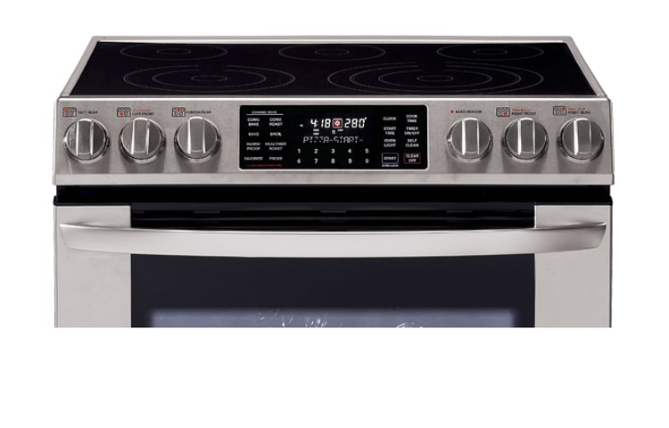 LG 5.4 pi 3 | Cuisinière encastrable d'extra grande capacité avec système de convection double véritable, LSE3092ST
