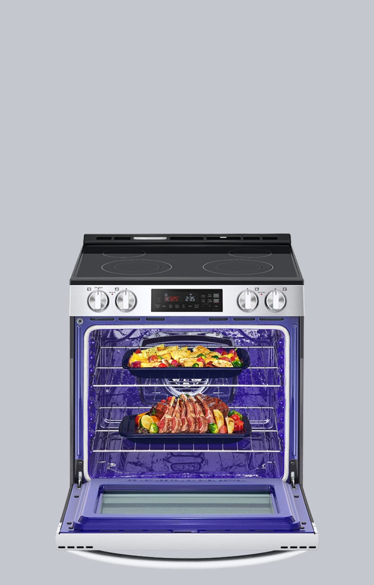 Espace suffisant pour la dinde et ses accompagnements