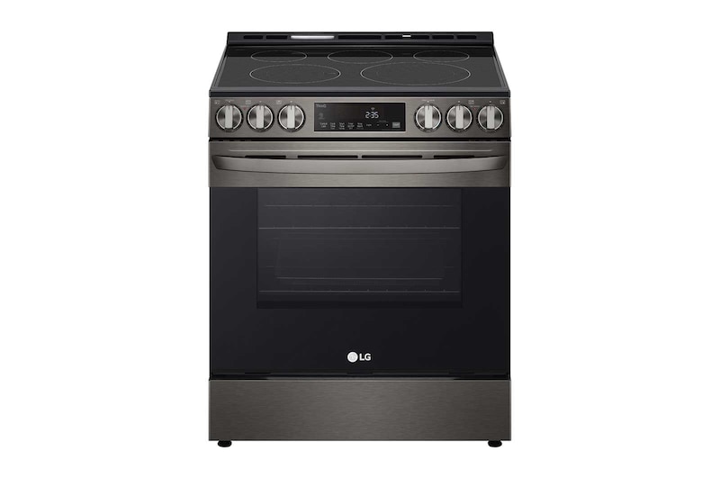 LG Cuisinière encastrable électrique intelligente de 6,3 pi³ en acier inoxydable noir équipé du Wi-Fi, d’une convection par ventilateur et de la technologie Air Fry et EasyClean<sup>MD</sup>., LSEL6333D