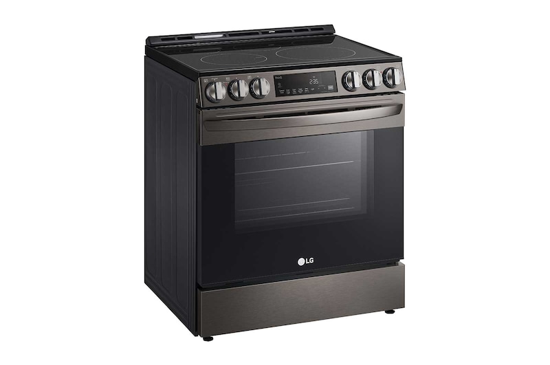 LG Cuisinière encastrable électrique intelligente de 6,3 pi³ en acier inoxydable noir équipé du Wi-Fi, d’une convection par ventilateur et de la technologie Air Fry et EasyClean<sup>MD</sup>., LSEL6333D