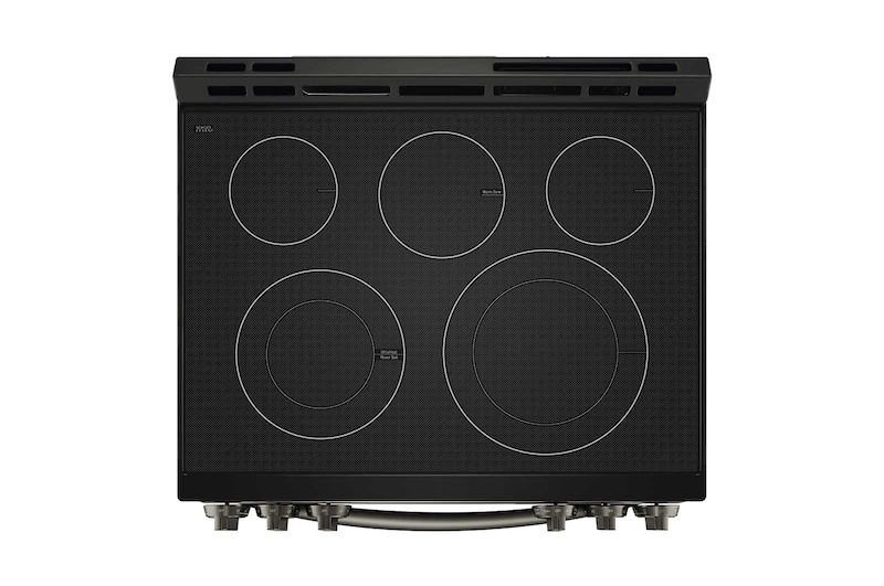 LG Cuisinière encastrable électrique intelligente de 6,3 pi³ en acier inoxydable noir équipé du Wi-Fi, d’une convection par ventilateur et de la technologie Air Fry et EasyClean<sup>MD</sup>., LSEL6333D