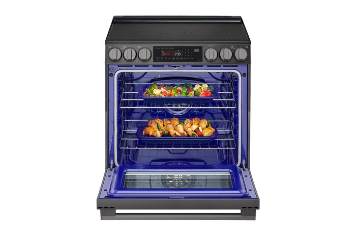 Front open view with food