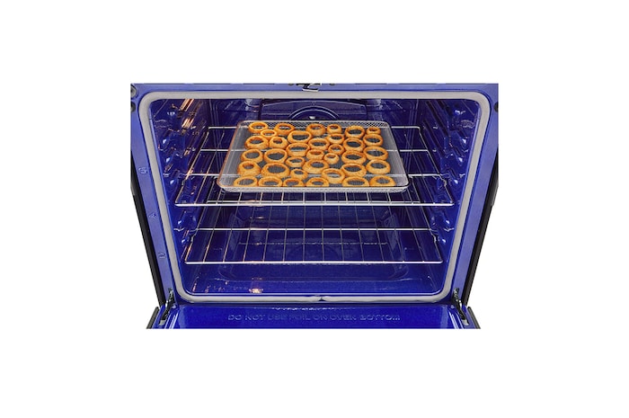 Inside tray view with food