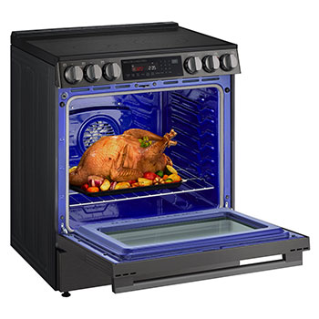 Left Side Open Rack View with food