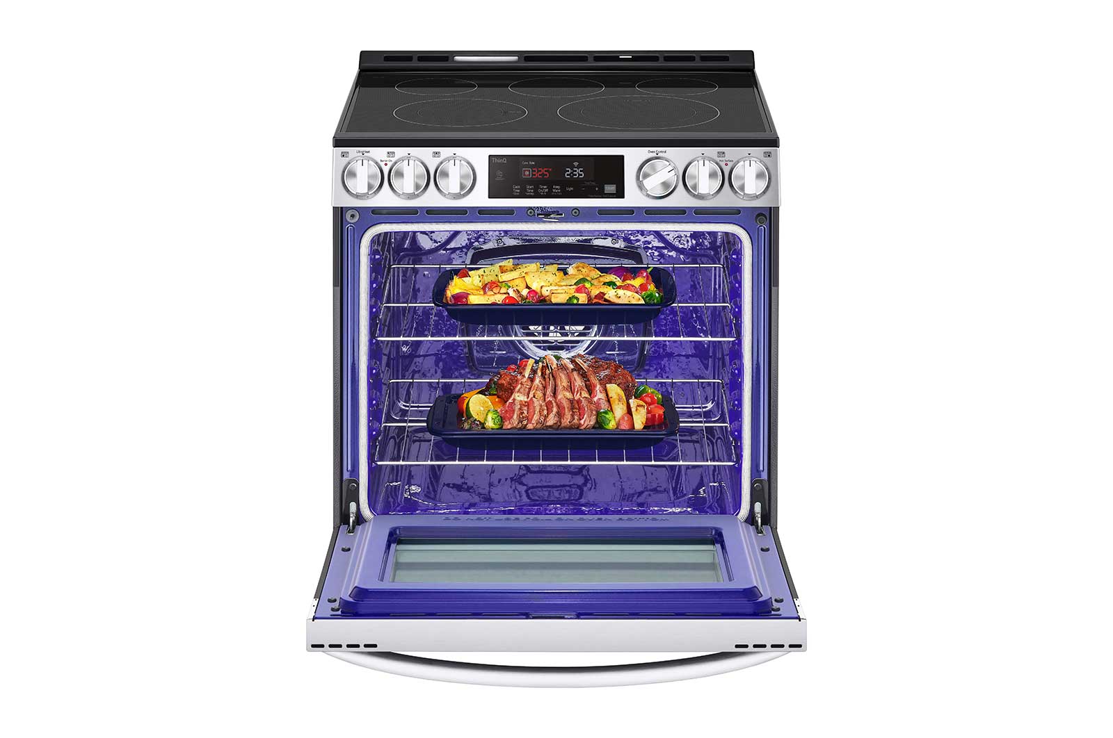 LG Cuisinière encastrable électrique intelligente de 6,3 pi³ avec Wi-Fi, convection par ventilateur et fonctionnalité EasyClean<sup>MD</sup>, LSEL633CF