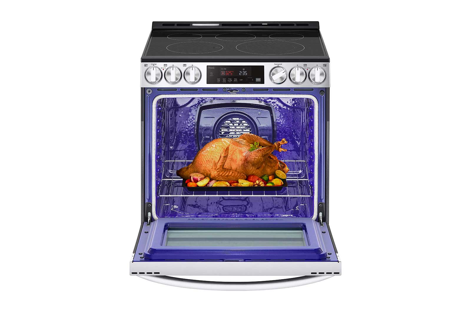 LG Cuisinière encastrable électrique intelligente de 6,3 pi³ avec Wi-Fi, convection par ventilateur et fonctionnalité EasyClean<sup>MD</sup>, LSEL633CF