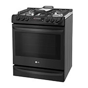 LG Cuisinière intelligente au gaz encastrable à four simple de 6,3 pi³ avec Wi-Fi et ProBakeConvection<sup>MC</sup>, LSG4515BM