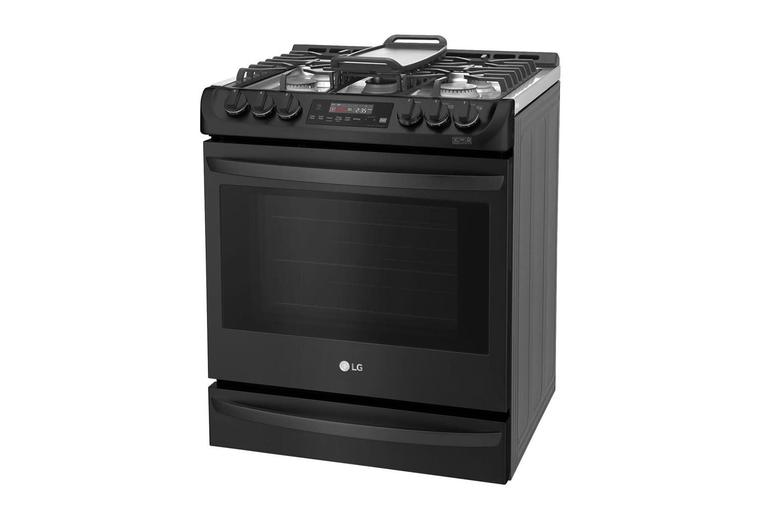LG Cuisinière intelligente au gaz encastrable à four simple de 6,3 pi³ avec Wi-Fi et ProBakeConvection<sup>MC</sup>, LSG4515BM