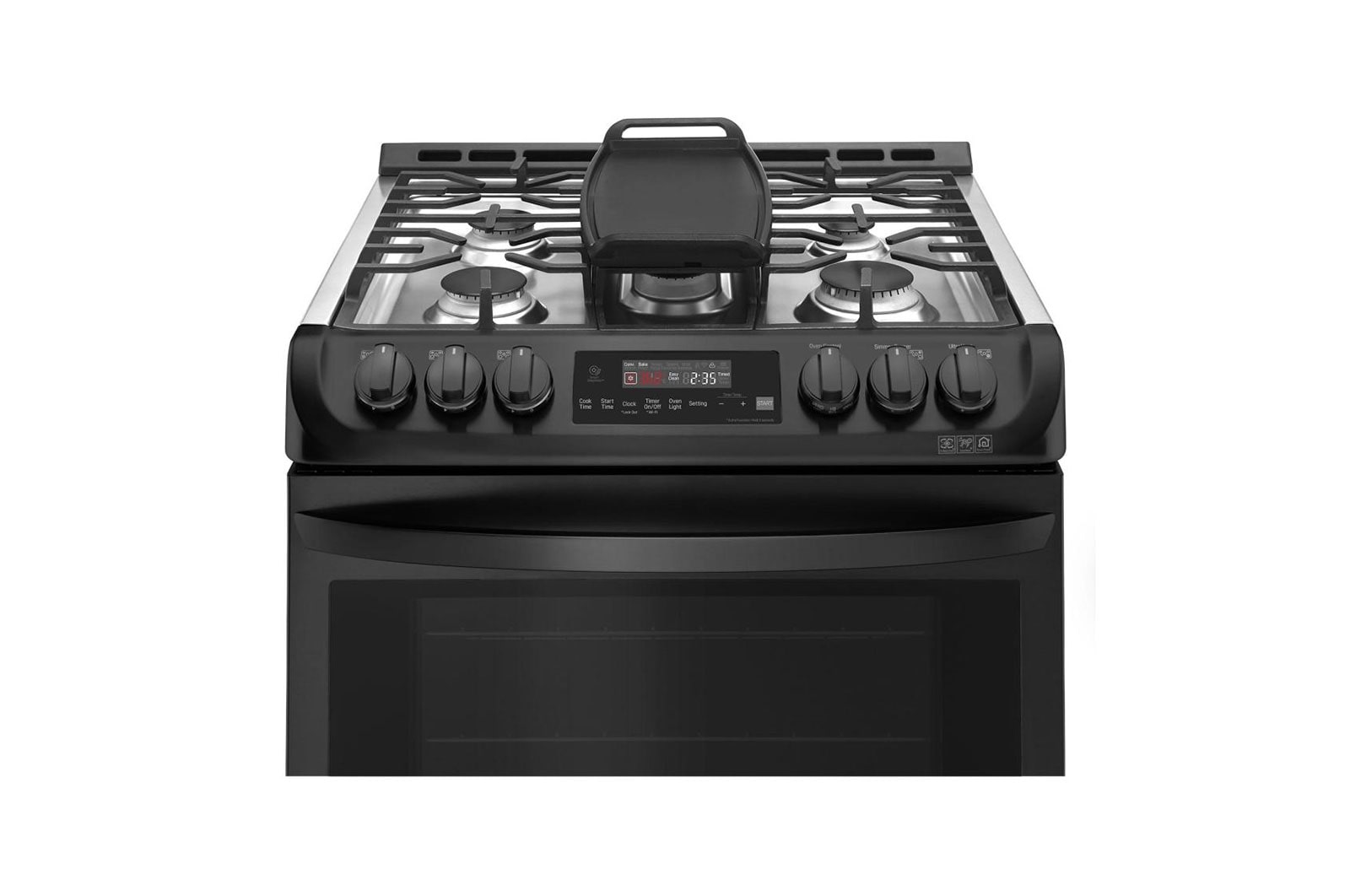 LG Cuisinière intelligente au gaz encastrable à four simple de 6,3 pi³ avec Wi-Fi et ProBakeConvection<sup>MC</sup>, LSG4515BM