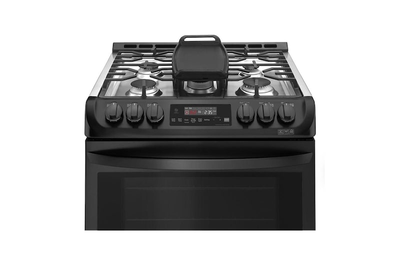 LG Cuisinière intelligente au gaz encastrable à four simple de 6,3 pi³ avec Wi-Fi et ProBakeConvection<sup>MC</sup>, LSG4515BM