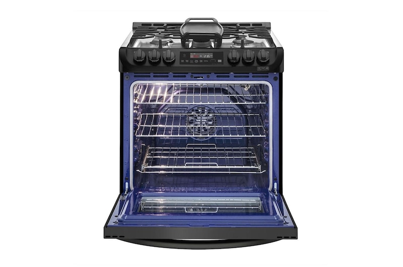 LG Cuisinière intelligente au gaz encastrable à four simple de 6,3 pi³ avec Wi-Fi et ProBakeConvection<sup>MC</sup>, LSG4515BM