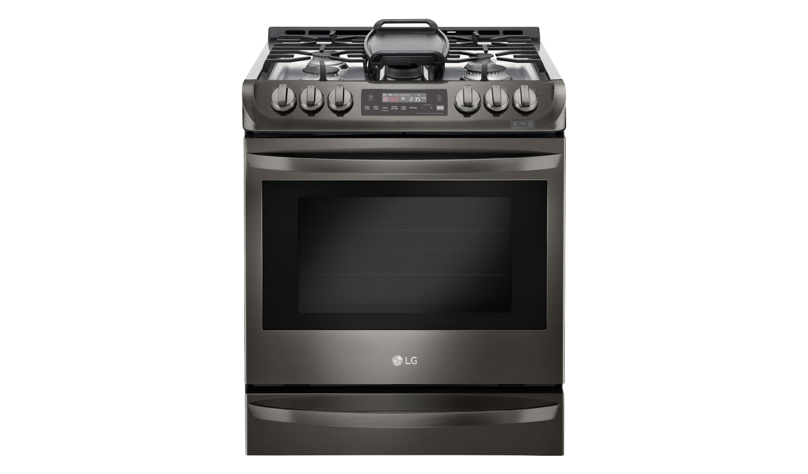 Vue avant de Cuisinière au gaz encastrable de 6,3 pi<sup>3</sup> avec système ProBakeConvection<sup>MC</sup> LSG5513BD