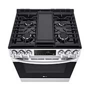 LG Cuisinière au gaz intelligente encastrable de 5,8 pi³ avec Wi-Fi, convection par ventilateur, technologie AirFry et fonctionnalité EasyClean<sup>MD</sup>, LSGL5833F