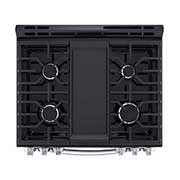 LG Cuisinière au gaz intelligente encastrable de 5,8 pi³ avec Wi-Fi, convection par ventilateur, technologie AirFry et fonctionnalité EasyClean<sup>MD</sup>, LSGL5833F