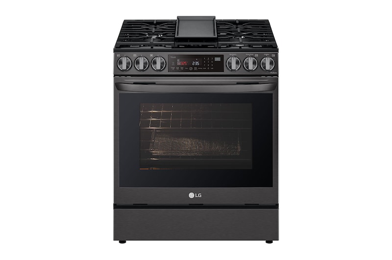 LG Cuisinière au gaz intelligente encastrable de 6,3 pi³ avec Wi-Fi, technologie ProBake Convection<sup>MD</sup>, InstaView<sup>MC</sup> et AirFry, LSGL6335D
