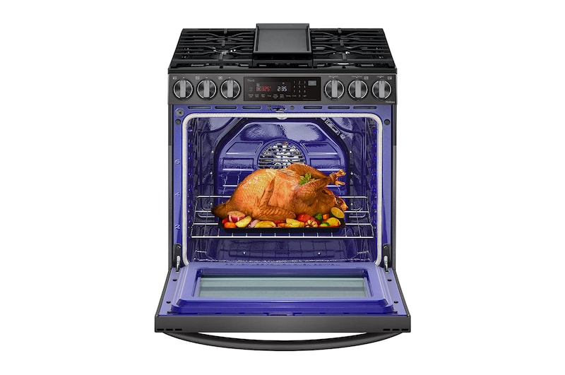 LG Cuisinière au gaz intelligente encastrable de 6,3 pi³ avec Wi-Fi, technologie ProBake Convection<sup>MD</sup>, InstaView<sup>MC</sup> et AirFry, LSGL6335D