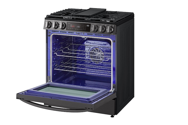 LG Cuisinière au gaz intelligente encastrable de 6,3 pi³ avec Wi-Fi, technologie ProBake Convection<sup>MD</sup>, InstaView<sup>MC</sup> et AirFry, LSGL6335D