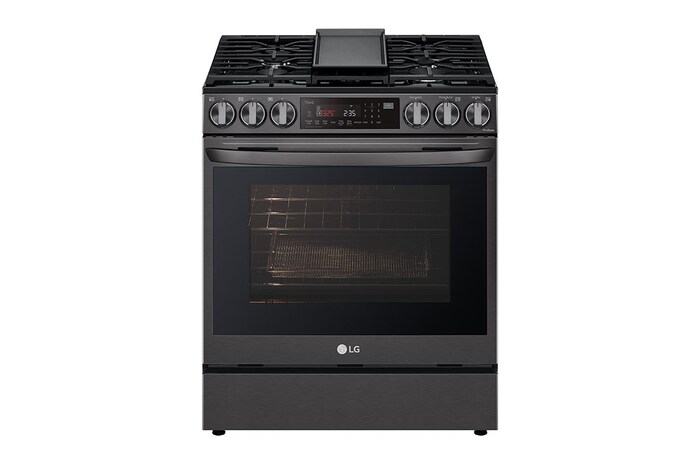 LG Cuisinière au gaz intelligente encastrable de 6,3 pi³ avec Wi-Fi, technologie ProBake Convection<sup>MD</sup>, InstaView<sup>MC</sup> et AirFry, LSGL6335D